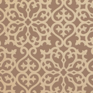 Allison Metallic on Brown Wallpaper