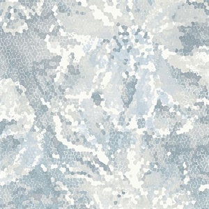 Allure Blue Floral Wallpaper