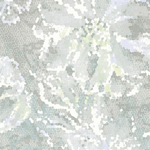 Allure Seafoam Floral Wallpaper