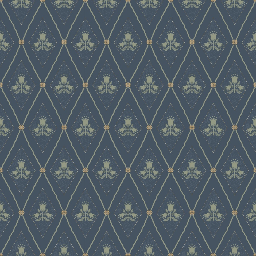 Alma Navy Wallpaper