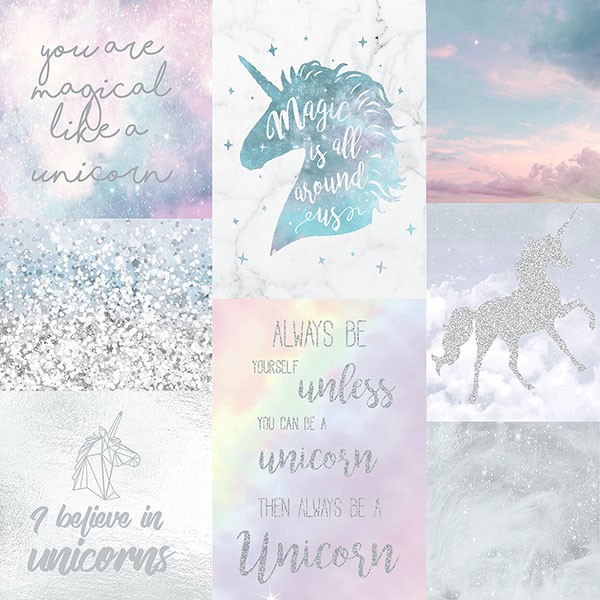 Amalthea Pastel Unicorn Wallpaper