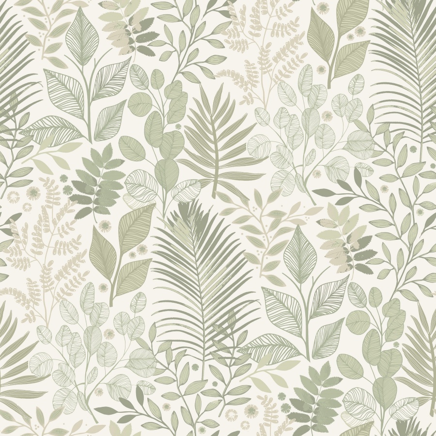 Ängslycka Green Wallpaper