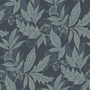 Anita Teal Woodland Floral Wallpaper
