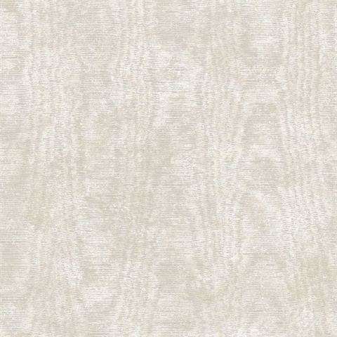 Annecy Beige Moire Texture Wallpaper