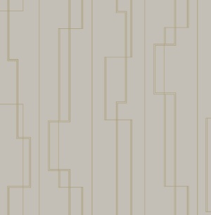 Anson Taupe & Gold Wallpaper