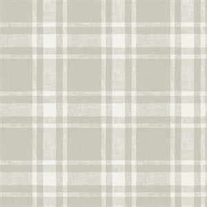 Antoine Taupe Flannel Wallpaper
