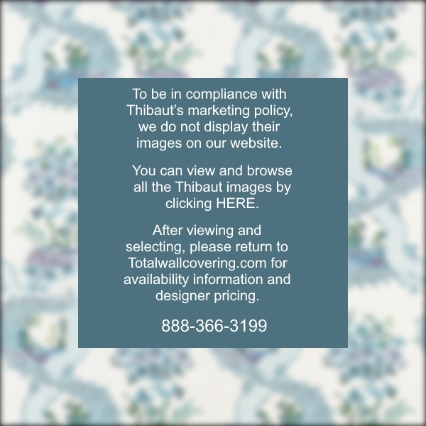 Antoinette Blue and Plum Wallpaper