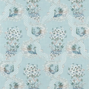 Antoinette Blue Wallpaper