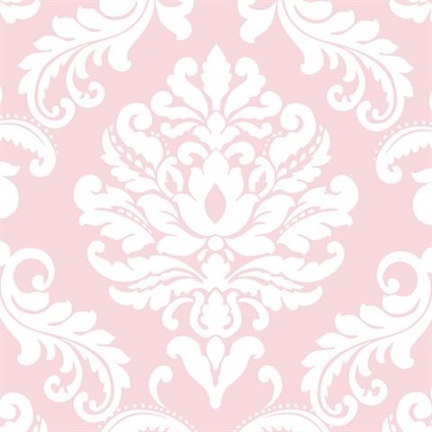 Pink Ariel Peel & Stick Wallpaper