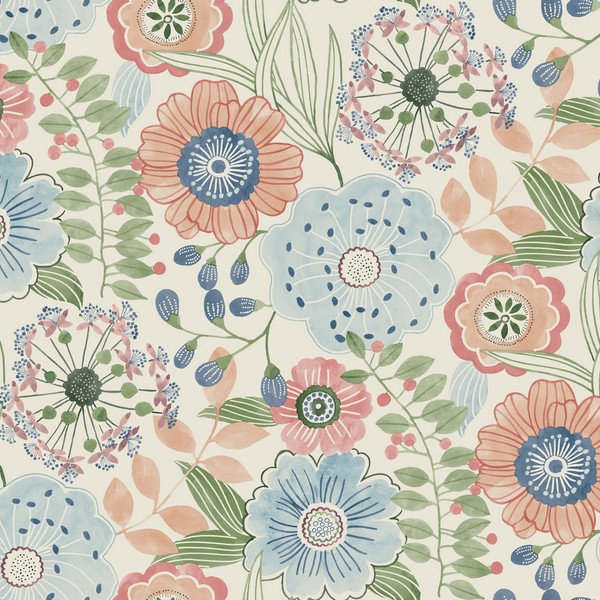 Artistic Bouquet Multicolor Wallpaper