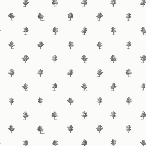 Ashton Black and White Wallpaper