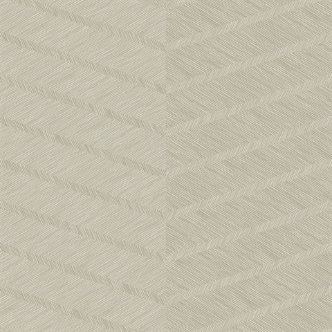 Aspen Champagne Chevron Wallpaper