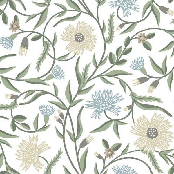 Aster White Wallpaper