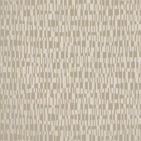 Atonal Taupe Stripe Wallpaper