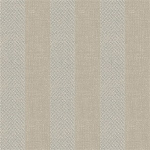 Audrey Beige Tweed Stripe Wallpaper