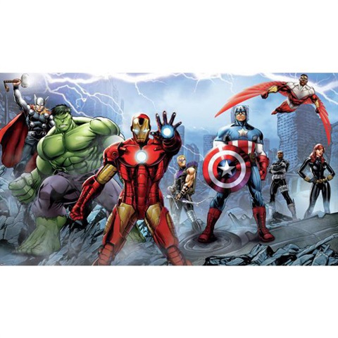 Avengers Assemble Pre-Pasted Mural