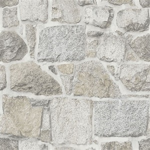 Axelle Light Grey Stone Wallpaper