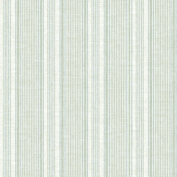 Ayanna Light Green Striped Wallpaper