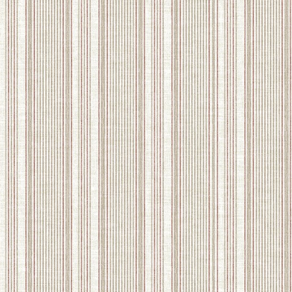 Ayanna Rust Striped Wallpaper