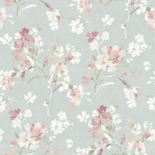 Azalea Fuchsia Floral Branches Wallpaper