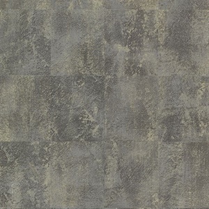 Azoic Dark Grey Brushstroke Squares Wallpaper