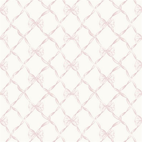 Baby Bow Pink Jam Peel & Stick Wallpaper