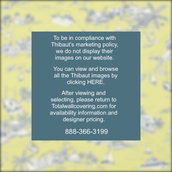Bahamas Citron and Navy Wallpaper