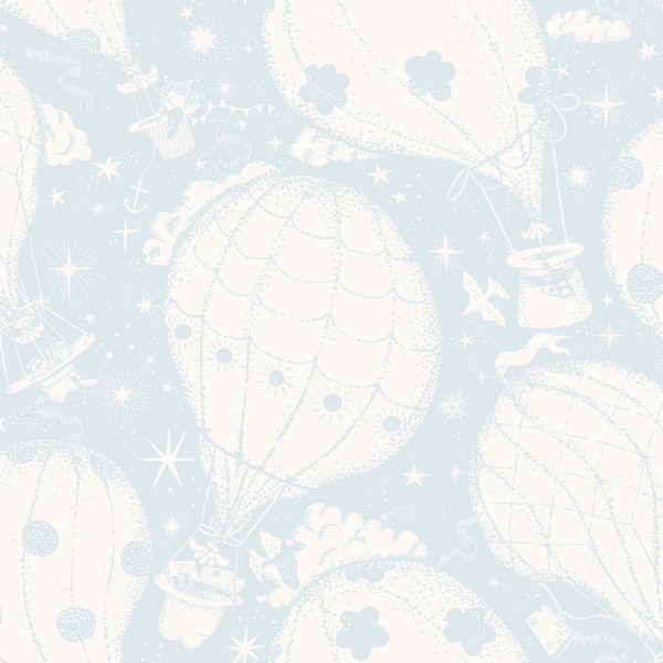 Ballongerna Light Blue Wallpaper
