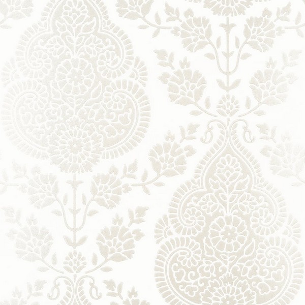Balmuccia Damask Pearl Wallpaper