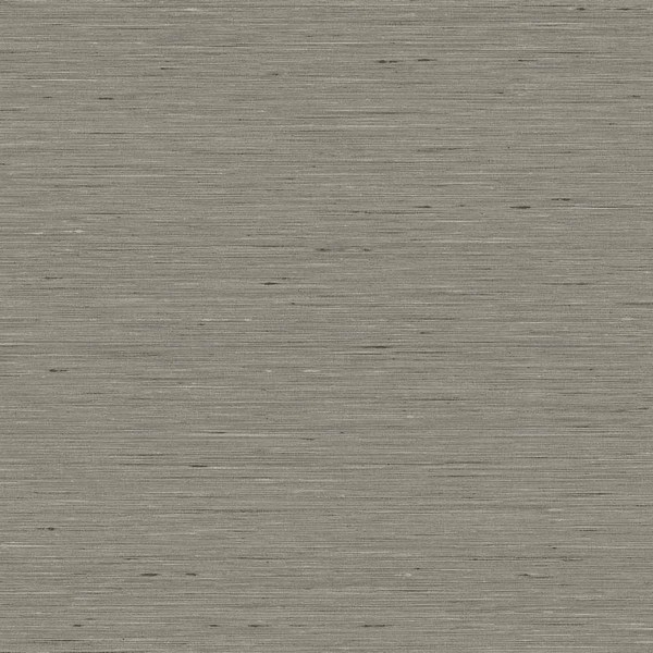 Bangkok Heathered Charcoal Faux Silk Wallpaper