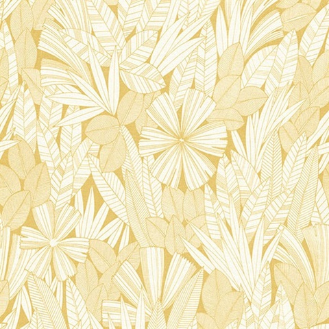 Bannon Yellow Leaves Wallpaper