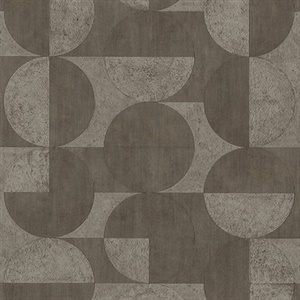 Barcelo Brown Circles Wallpaper