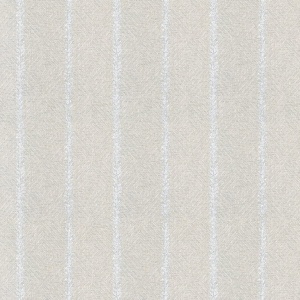 Barrier Weave Metallic Silver on Soft Grey Wallpaper