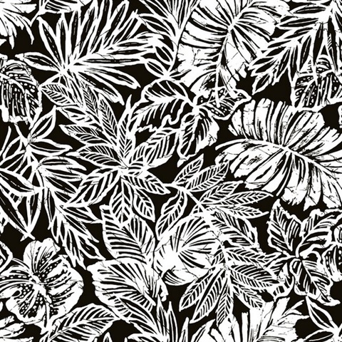 Batik Tropical Leaf P & S Wallpaper