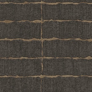 Batna Dark Brown Brick Wallpaper