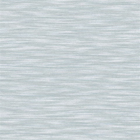 Benson Light Blue Faux Fabric Wallpaper