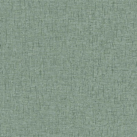 Bentley Green Faux Linen Wallpaper