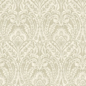 Berkshire Beige Damask Wallpaper