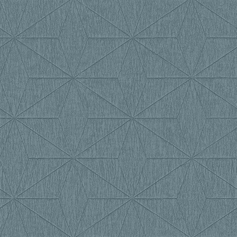 Bernice Teal Geometric Wallpaper