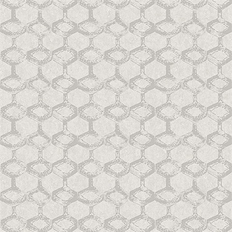 Besi Silver Tiled Wallpaper