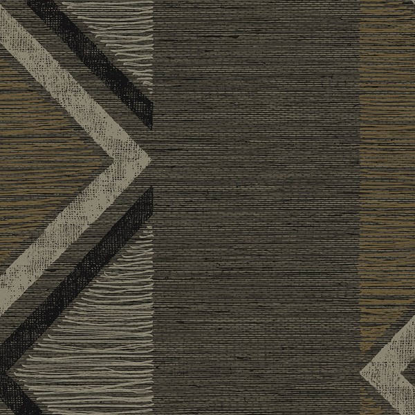 Beswick Chevron Roasted Coffee Wallpaper