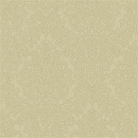 Betina Gold Damask Wallpaper