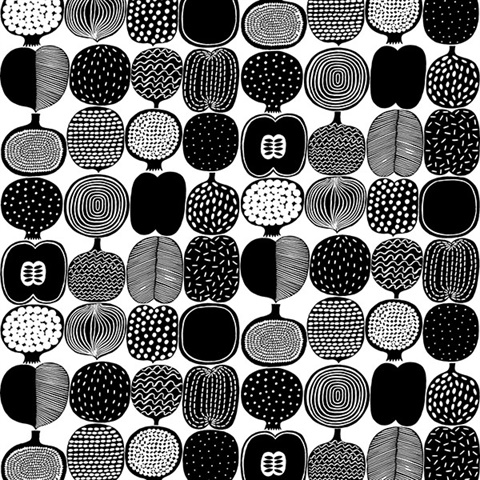 Black and White Kompotti Peel & Stick Wallpaper