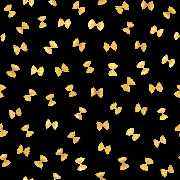 Black Pasta Peel & Stick Wallpaper
