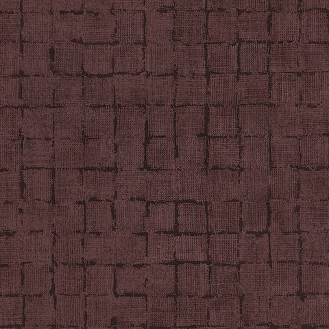 Blocks Burgundy Checkered Wallpaper