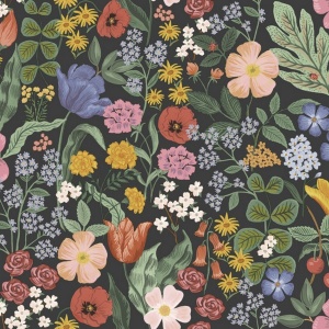 Blossom Black Wallpaper