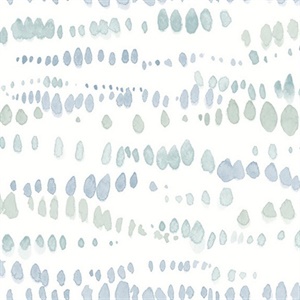 Blue Dewdrops Wallpaper