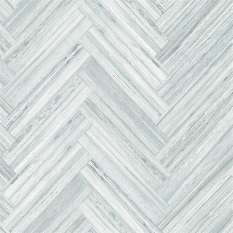 Blue Hermosa Herringbone Peel & Stick Wallpaper