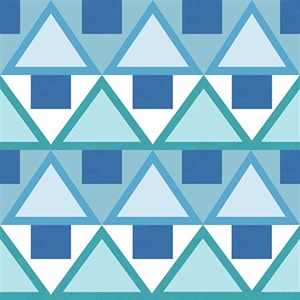 Blue Madaket Geometric Peel & Stick Wallpaper