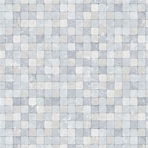 Blue Textured Tiles Wallpaper